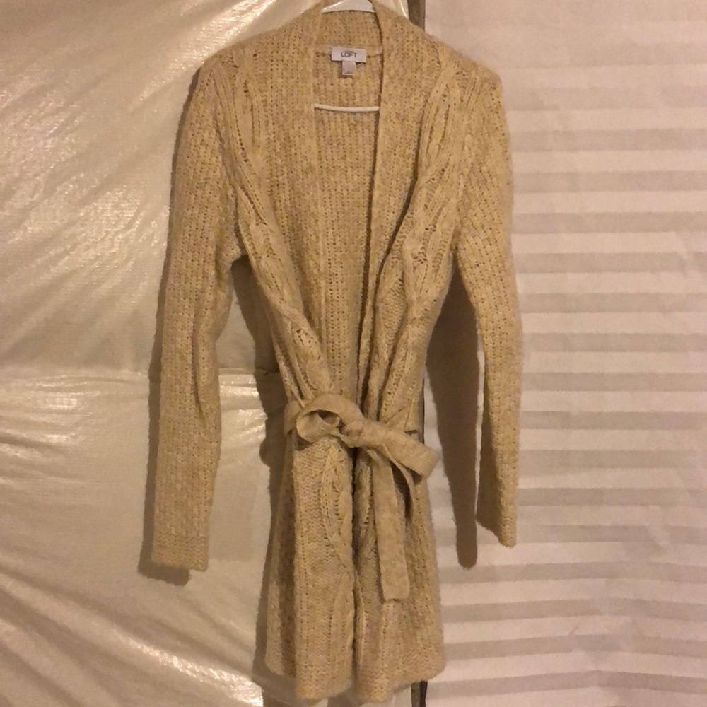 Long knitted sweater